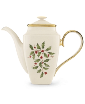 Lenox Holiday Square Coffee Pot with Lid