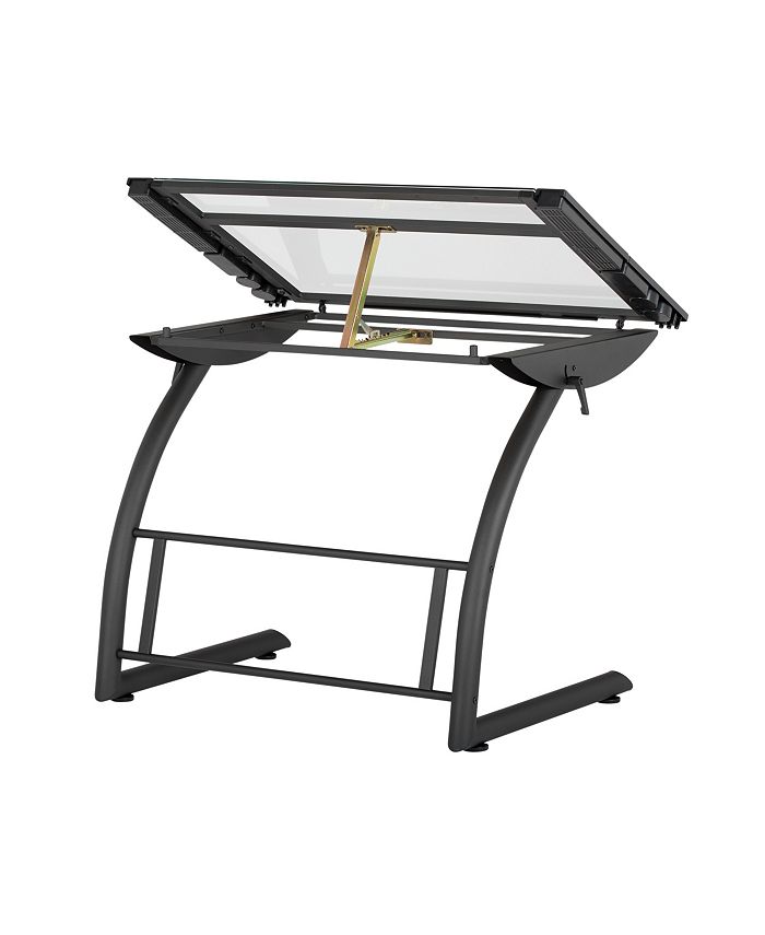 Studio Designs Home Triflex Glass Drawing Table Macy's