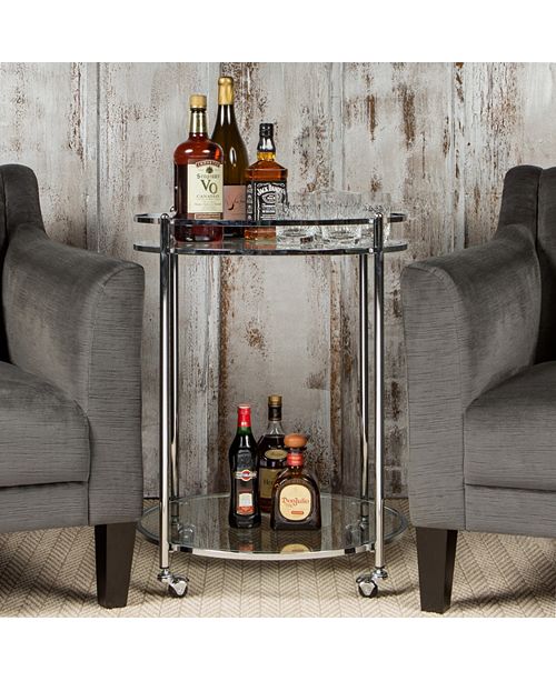Studio Designs Home Veranda Round Glass Cart Reviews Macy S