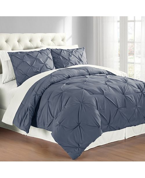 Cathay Home Inc Premium Collection Twin Pintuck Bedding Comforter