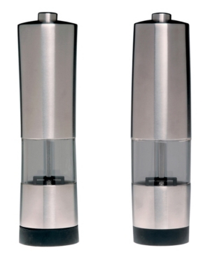 BergHOFF Geminis Stainless Steel Electronic Salt & Pepper Mill Set