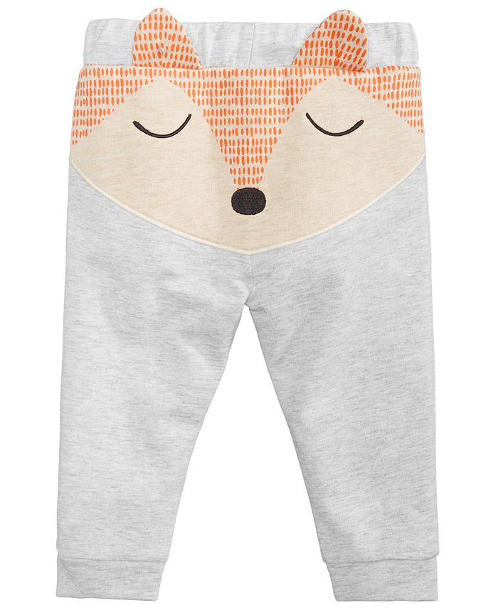 First Impressions Baby Boys & Girls Fox Jogger Pants - Macy's