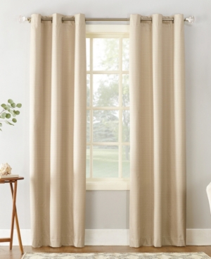 Sun Zero Cooper Textured Thermal-Lined Blackout Energy-Efficient Grommet Curtain Panel