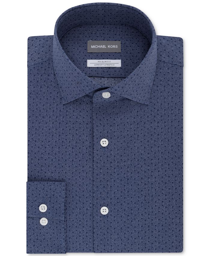 Michael Kors Men's SlimFit NonIron Airsoft Stretch Performance