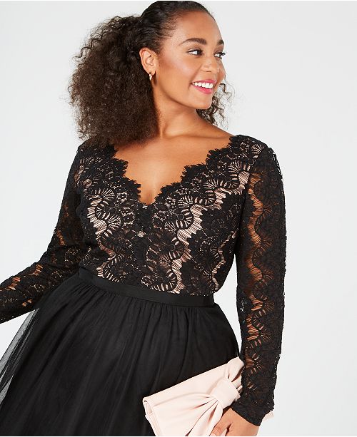 City Chic Trendy Plus Size Lace Maxi Dress & Reviews ...