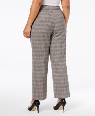 NY Collection Plus & Petite Plus Size Plaid Pants