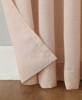 No. 918 Amalfi 54" X 63" Linen Blend Textured Sheer Rod Pocket Curtain ...