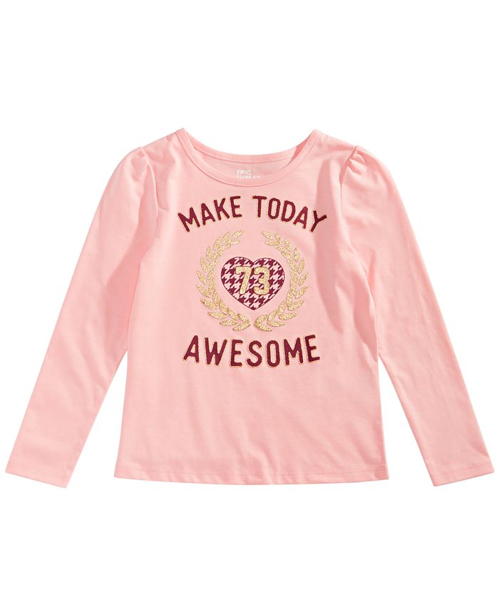 Epic Threads Little Girls LongSleeve TShirt, Created for Macy's Macy's