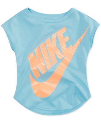 turquoise and orange nike shirt