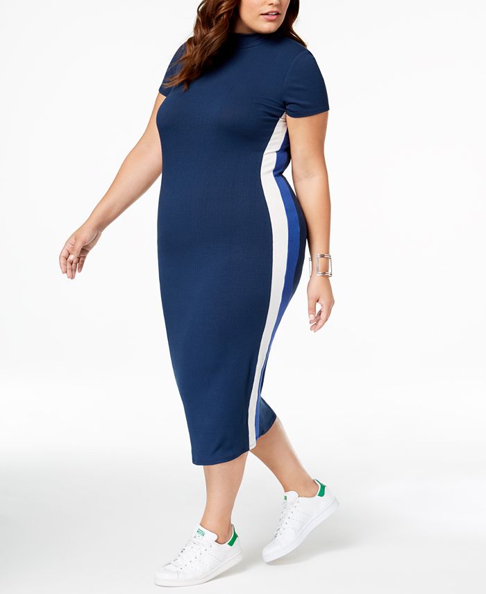 Soprano Trendy Plus Size Striped Bodycon Dress Macy s