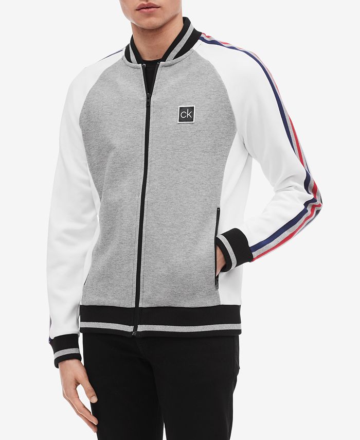 Calvin Klein Men's Full-Zip Baseball Jacket & Reviews - Casual Button-Down  Shirts - Men - Macy's