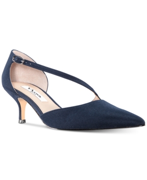 Nina Tirisa Pump In Navy Satin ModeSens