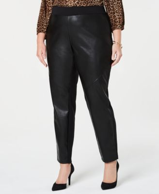 michael kors faux leather pants