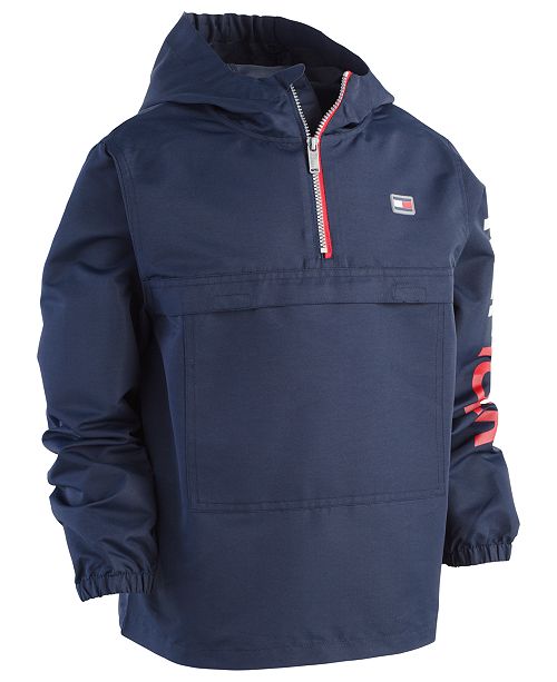 Tommy Hilfiger Little Boys Fraiser Pullover Hooded Windbreaker Jacket