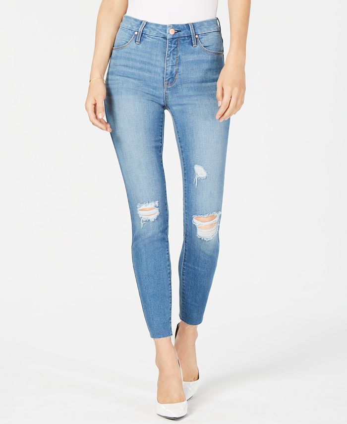 Kendall + Kylie The Push-Up Ultra-Stretch Ripped Skinny Jeans - Macy's