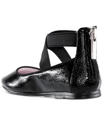 Little Girls Marissa Crisscross Ankle Strap Ballet Flat