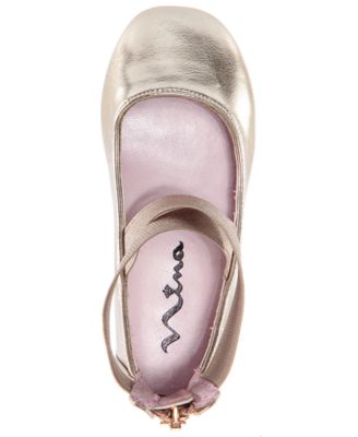 Big Girls Marissa Crisscross Ankle Strap Ballet Flat