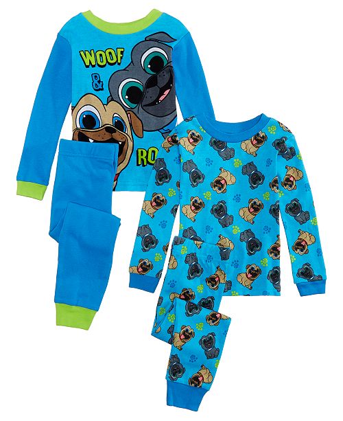 Paw Patrol Toddler Boys 4 Pc Puppy Dog Pals Cotton Pajamas Set