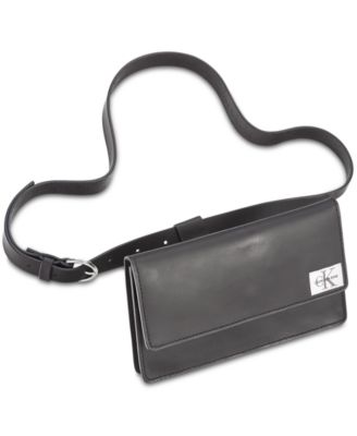 calvin klein leather fanny pack