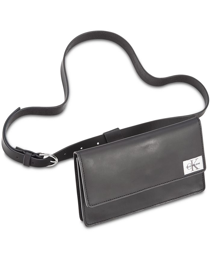 Calvin Klein Rubberized Leather Fanny Pack Macy's