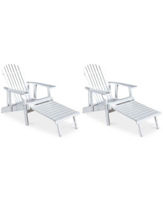 Collyer Adirondack Chair Set and Footrest (Set Of 2)