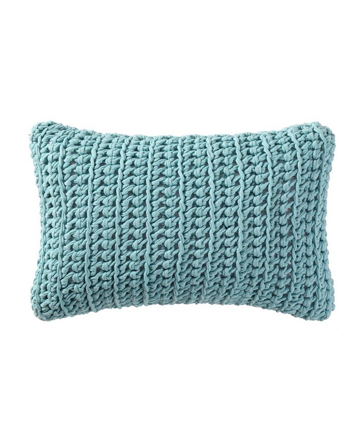 Brooklyn Loom Chambray Loft 14" x 22" Decorative Pillow Macy's