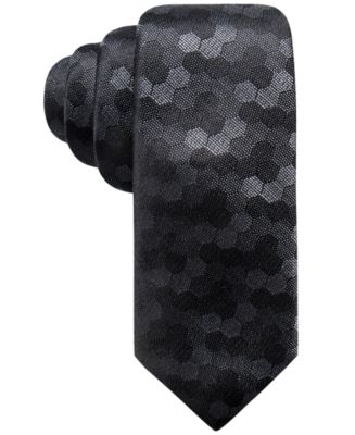 Alfani Men's Geometric Slim Silk Tie, Created for Macy's - Macy's