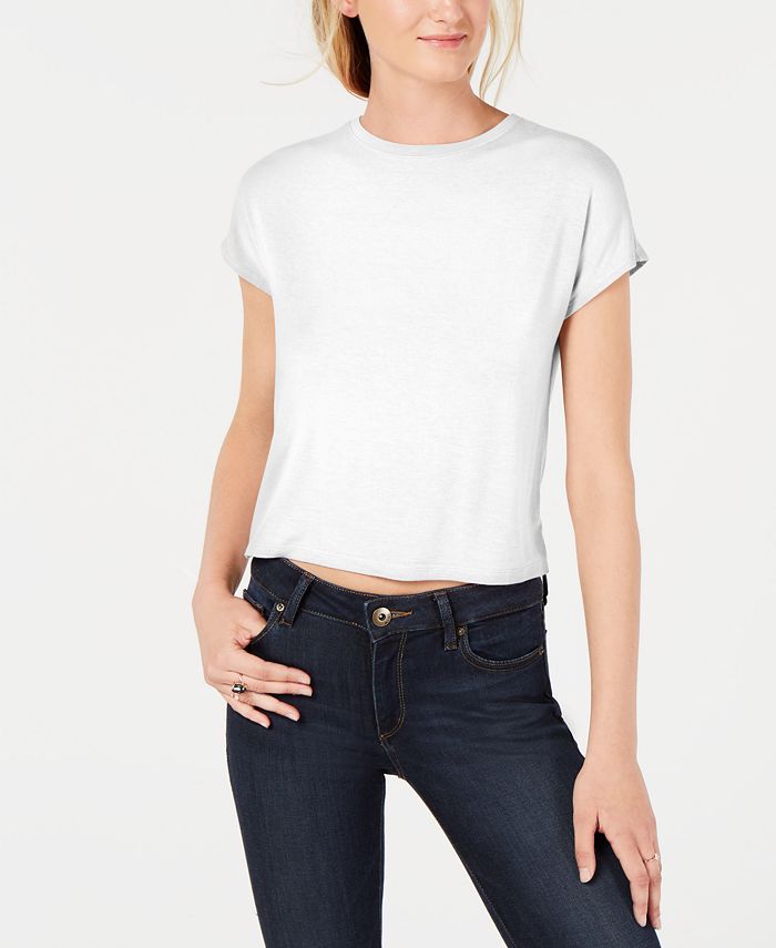 REVIEW FOR SUCKER CREW NECK CROP TOP YV470 main image 0