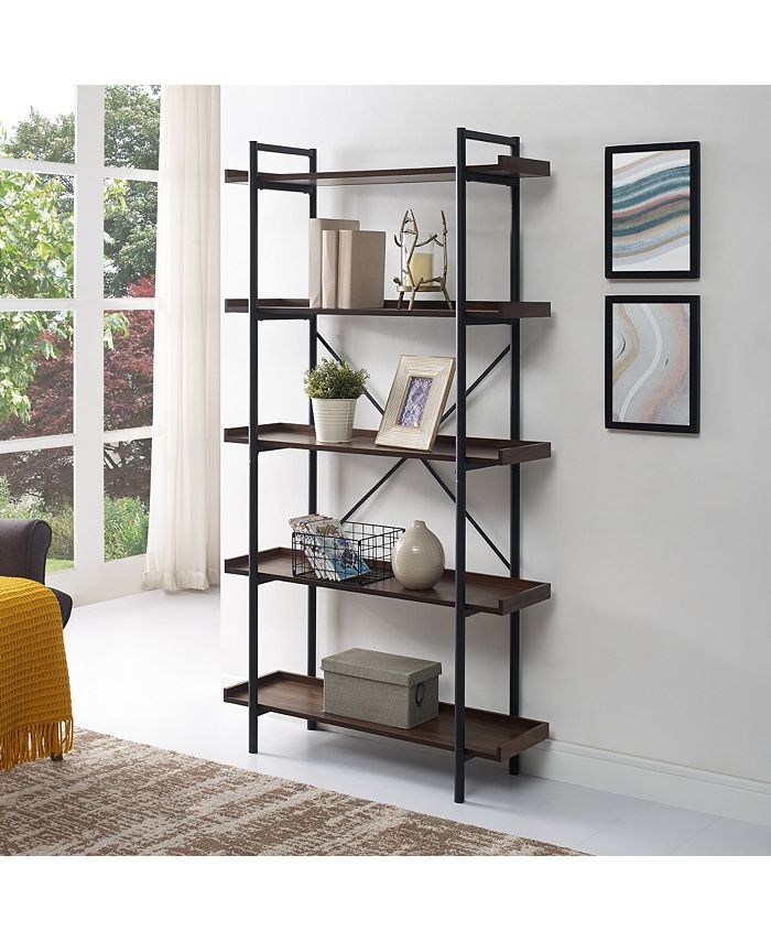 Walker Edison 68" Urban Pipe Bookshelf Macy's