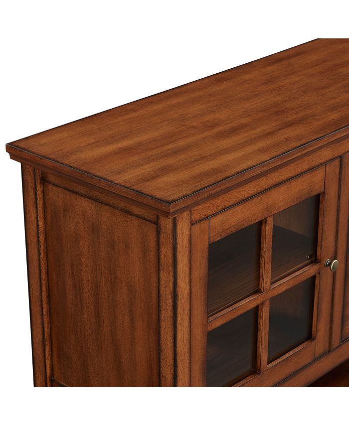 Walker Edison 52" Wood Console Table Buffet TV Stand Brown Macy's