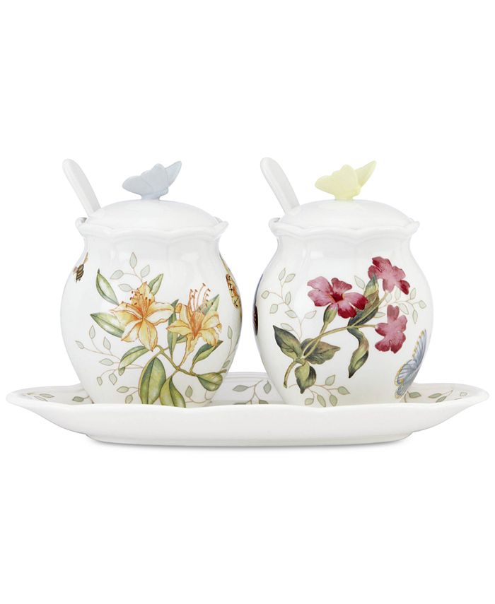 Lenox Butterfly Meadow Condiment Set Tray Macy s