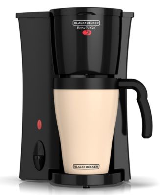 BLACK+DECKER, Kitchen, Black Decker Brew N Go Coffee Maker With 5 Oz  Travel Mug Brand New