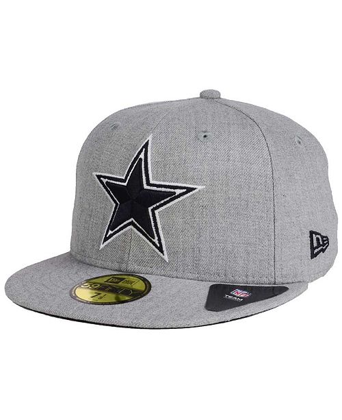 New Era Dallas Cowboys Heather Black White 59fifty Fitted Cap Reviews Sports Fan Shop By Lids Men Macy S