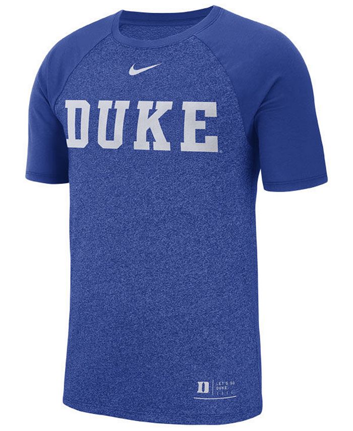 Nike Men's Duke Blue Devils Marled Raglan T-Shirt - Macy's