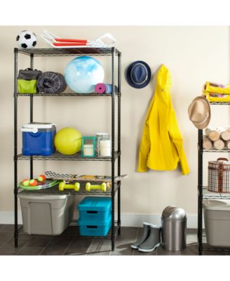 Alpha 5-Tier Chrome Wire Shelving