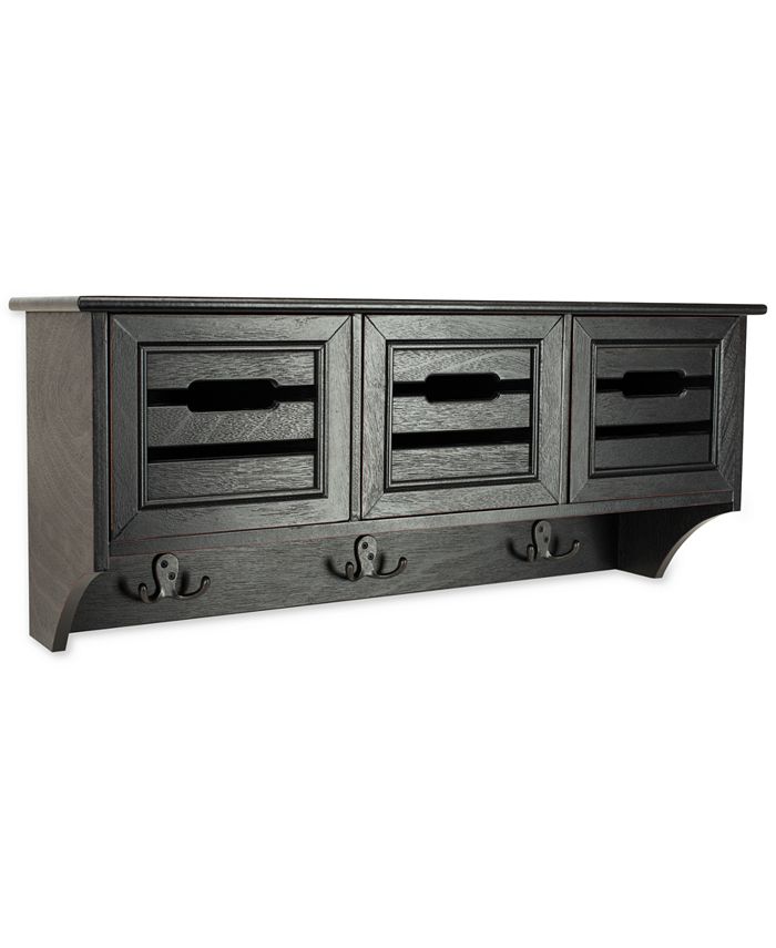 Safavieh - Leon Hanging 3-Drawer Wall Rack, Quick Ship