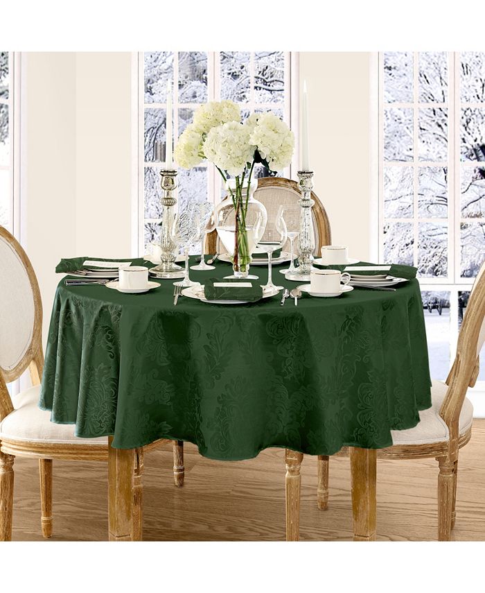 Elrene Barcelona 70 Round Tablecloth, How Many Chairs Fit Around A 55 Inch Round Tablecloth