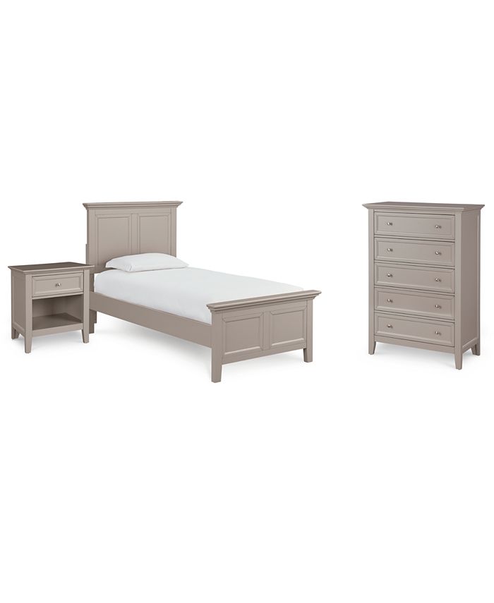 Furniture Sanibel Bedroom Furniture, 3Pc. Set (Twin Bed, Nightstand