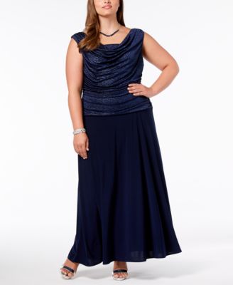 macys plus size evening wear