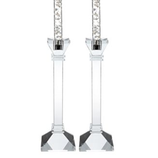 Badash Crystal Charleston Square 10 Inch Candle Holders - Set of 2 - Macy's