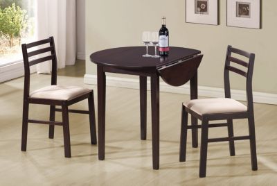 Coaster Home Furnishings - Morningside Contemporary Three-Piece Dinette Set, Cappuccino