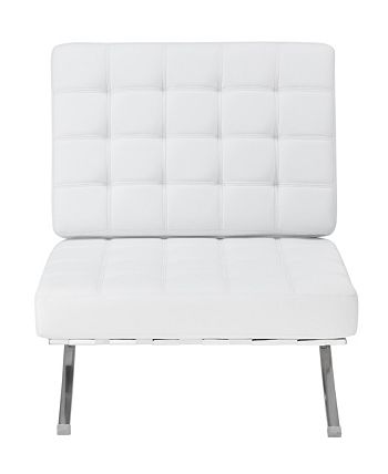 BLUSH & BRASS Flatbush Modern Armless Accent Chair - Macy's