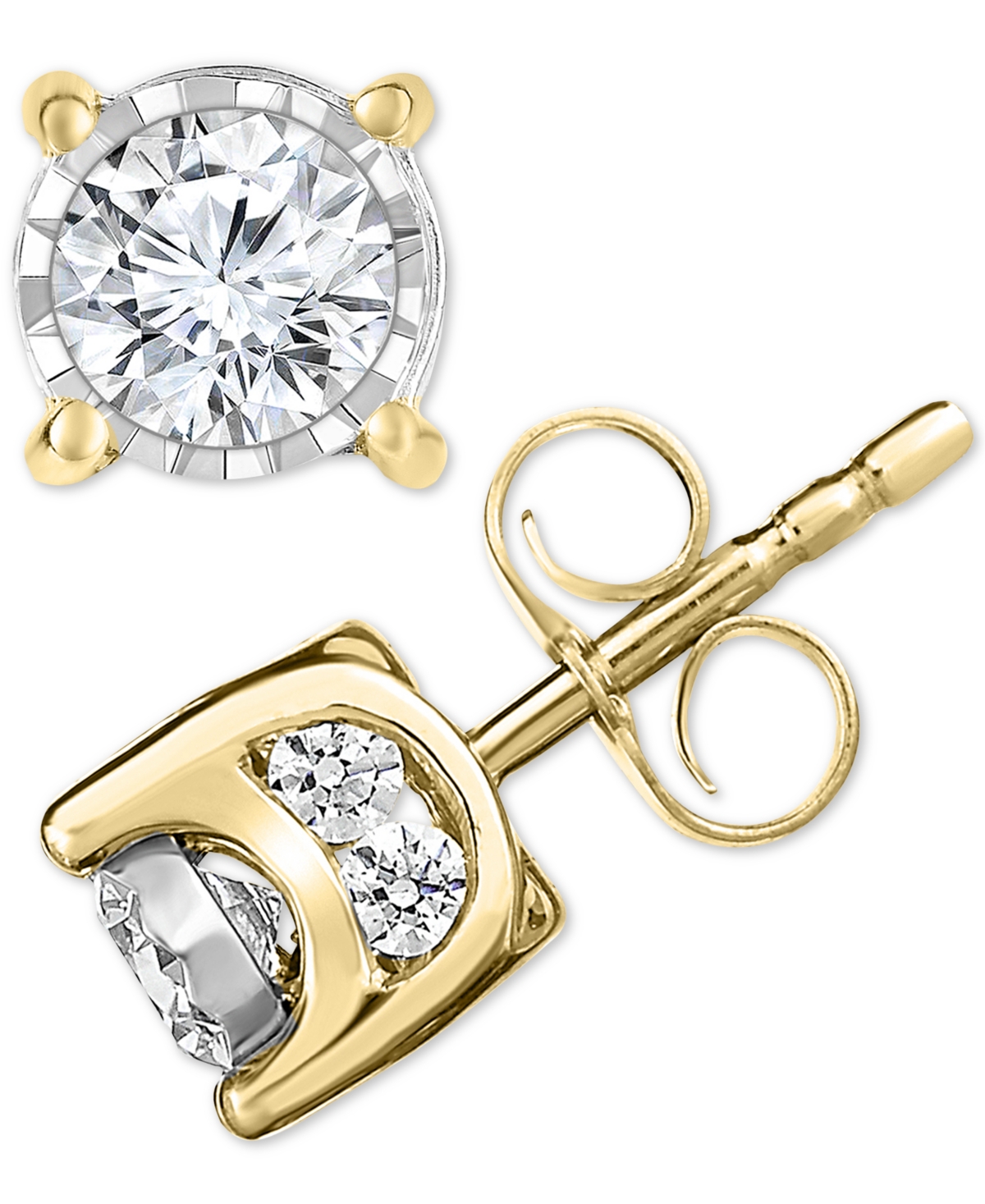 TruMiracle Diamond Stud Earrings (3/4 ct. t.w.) in 14k White Gold, Rose Gold or Gold