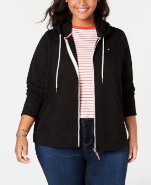 Tommy Hilfiger Plus Size Zip-Front Hoodie Created for Macy's