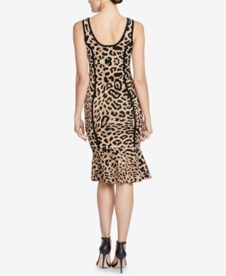 Robe Col Vachette Imprimé Animalier Rachel Roy, Taille M - Neuf Sans étiquettes, Coupe Bodycon, Multicolore