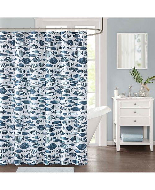 JLA Home Sanibel 72" x 72" FauxLinen Shower Curtain & Reviews Shower