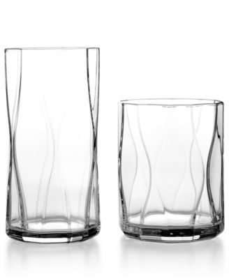 Bormioli Rocco - Set of 4 Nettuno Clear Double Old Fashioned Glasses