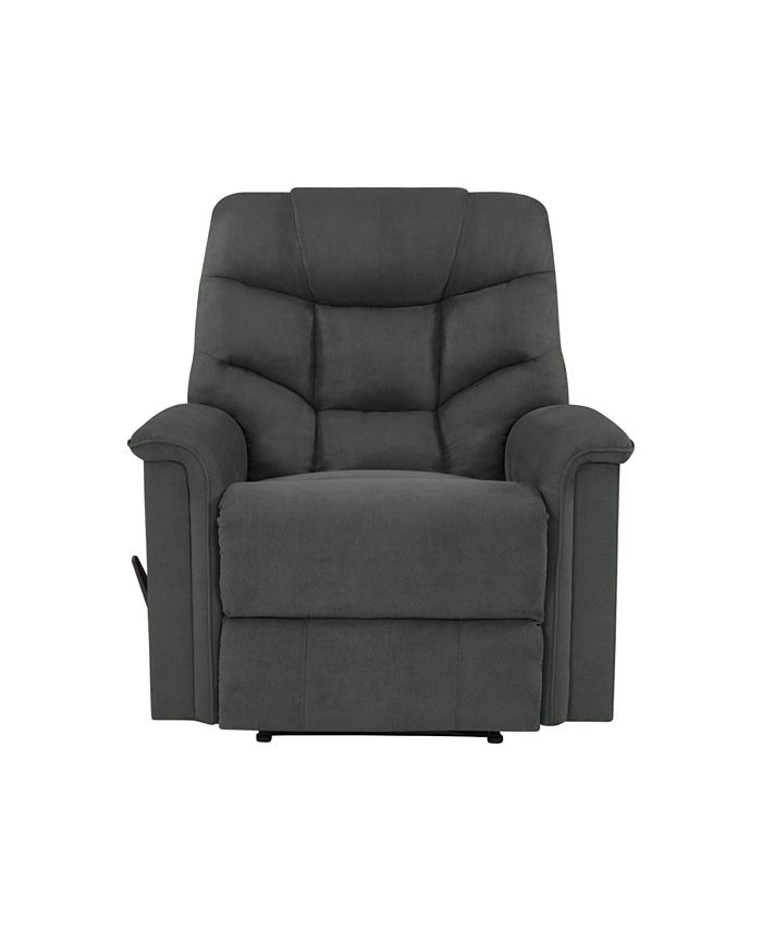 ProLounger Blakeleigh Wall Hugger Gray Microfiber Recliner Macy's