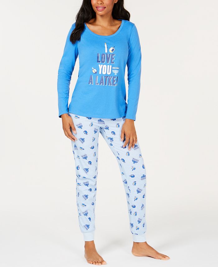 Family Pajamas Matching Women's Love You A Latke Pajama Set, Created