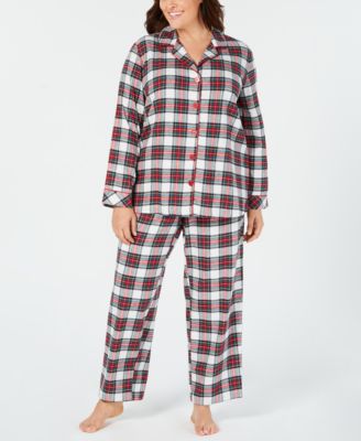 Family Pajamas - Matching  Plus Size Women's Stewart Plaid Pajama Set, Created For Macy's